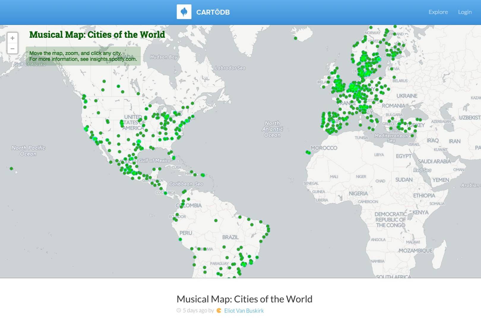 Spotify Playlists By Country Map App